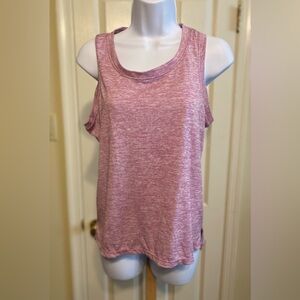 Reebok Pink Sleeveless Relaxed Racer Back Tank Top, Size: S